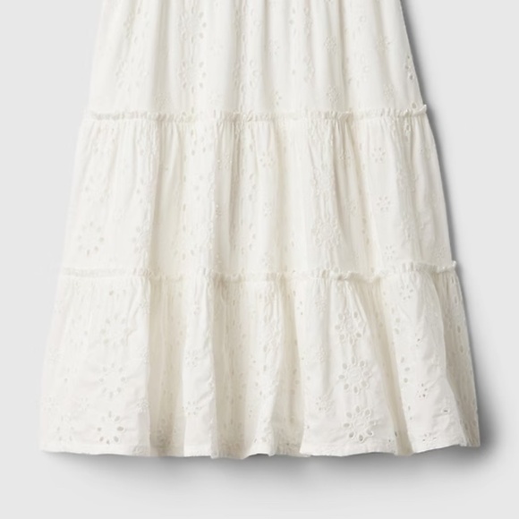 NWT Gap Eyelet Tiered Cotton Skirt - Picture 4 of 4